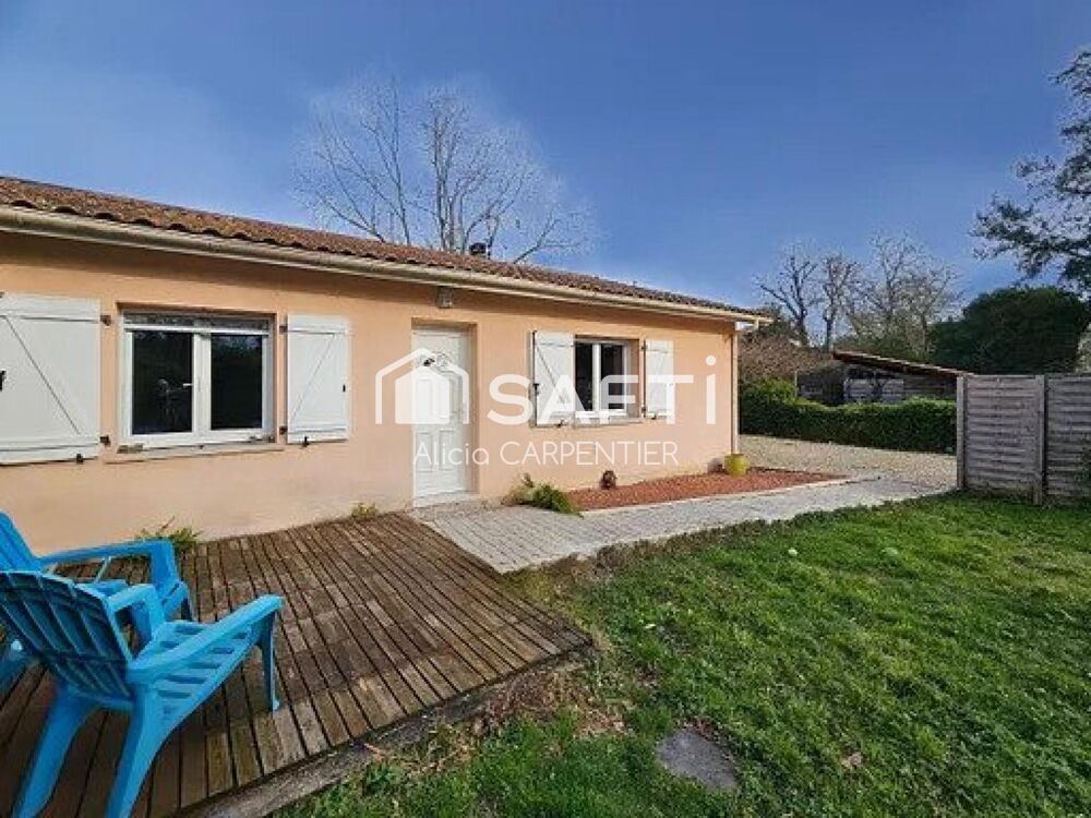 Maison de plain-pied, VENDUE LOUEE, avec 3 chambres et un garage
