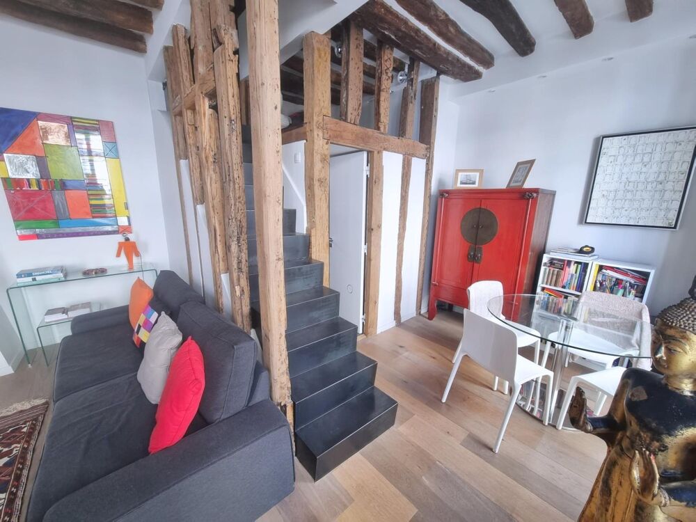 Vente Appartement Duplex de charme à 30 sec du Parc des Vosges, Paris 4 Paris 4