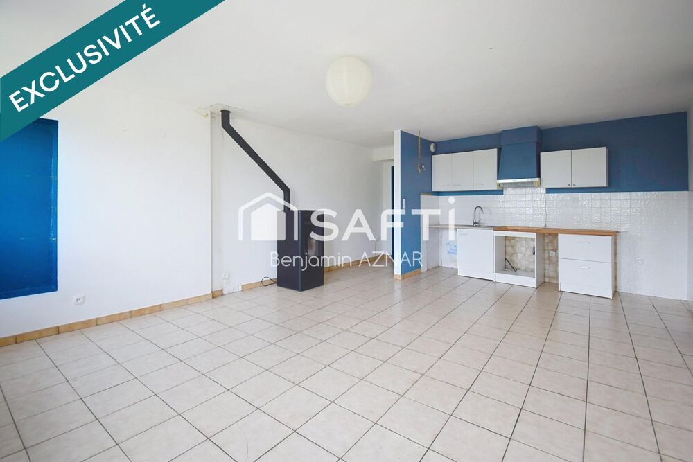 Maison de village T4 avec jardin et chambre au RDC