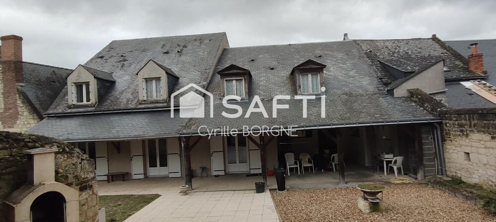 Superbe propriété à Candes Saint Martin avec nombreuses pièces et gros potentiel !