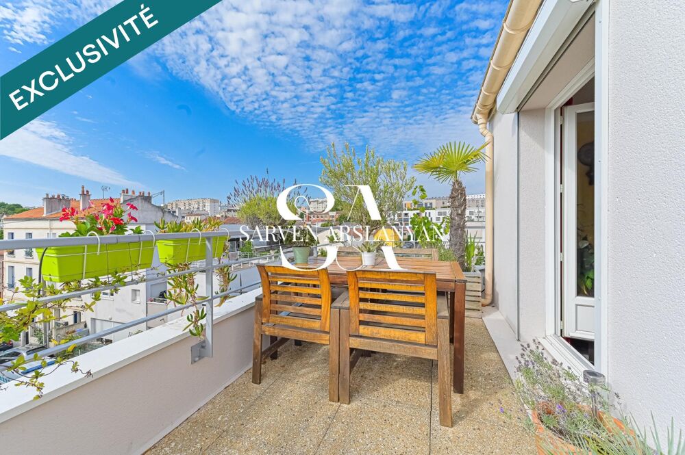 Vente Appartement Duplex 4 pièces 110 m² au dernier étage d'une résidence récente (2003) Villejuif