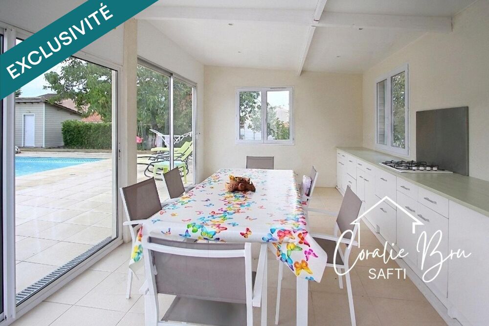 Vente Maison Maison 135 m² avec piscine et jardin paysager Saint-caprais-de-bordeaux