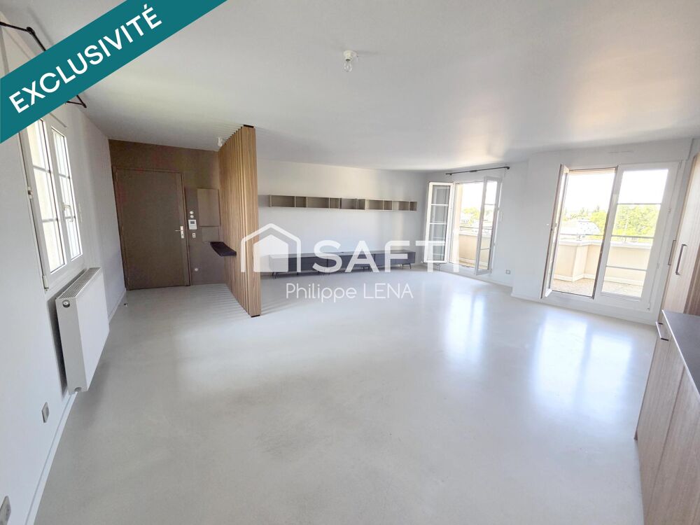 F3 design, 72 m², 2 chambres, hyper-centre / gare