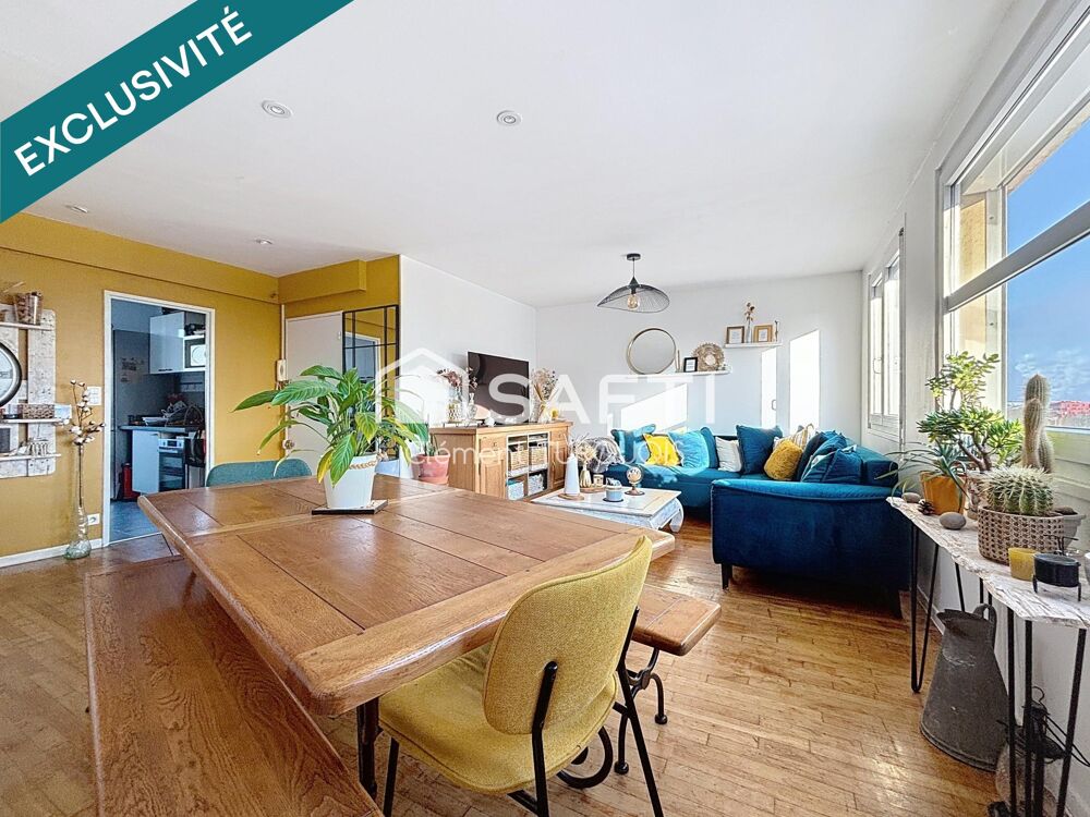 Appartement 64 m² rénové Beaujardin