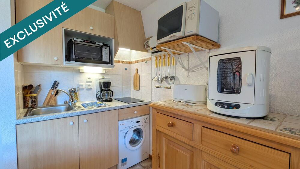 Vente Appartement Studio cabine de 23m2 au pied des Pistes avec balcon, cave et place de parking privative Saint-jean-d'aulps