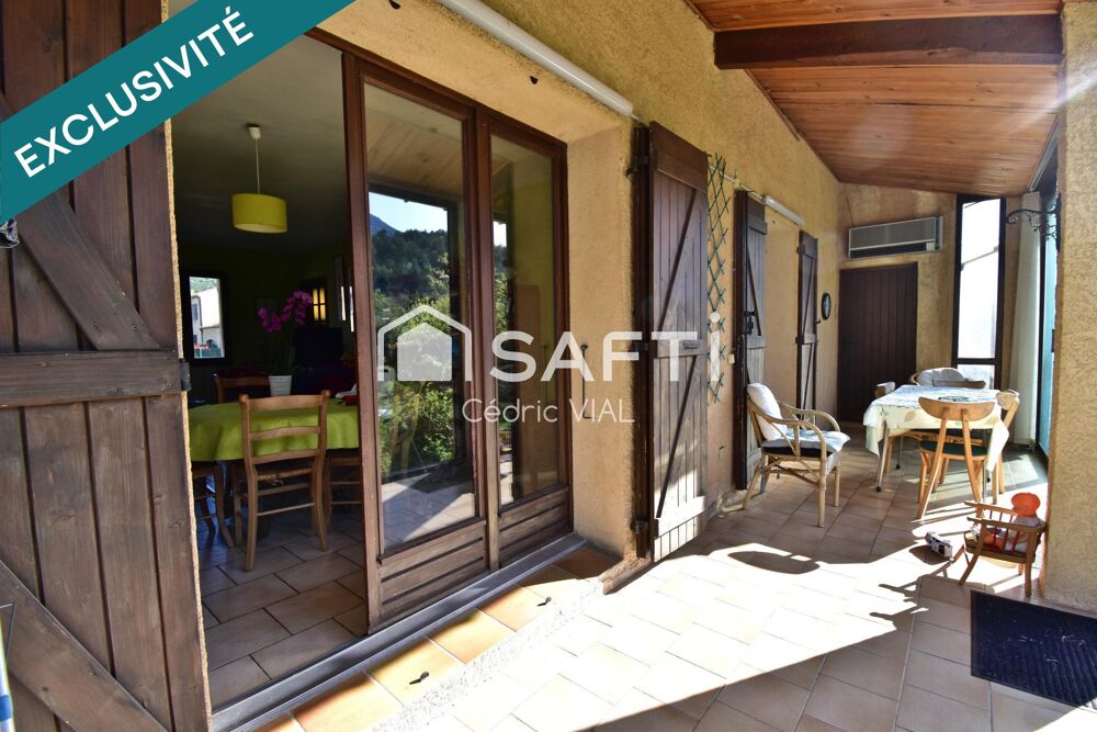 Villa T4 avec vue, véranda et garage à Digne 04