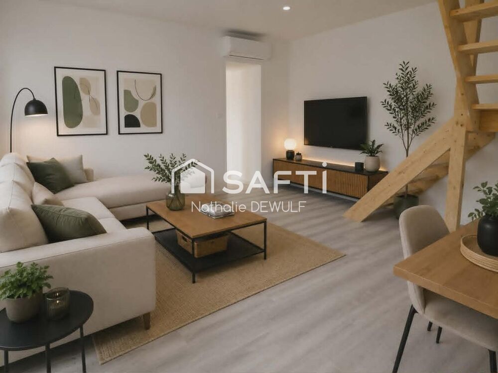 Vente Maison Entre CHAMBRY et SAINT-ERME et à 12km de MARLE MAISON RENOVEE 3 CHAMBRES JARDIN GARAGE POMPE E A CHALEUR AIR AIR BALLON THERMODY Montigny-le-franc