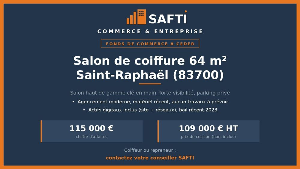   Salon de coiffure 64m² : Clé en main & Design 