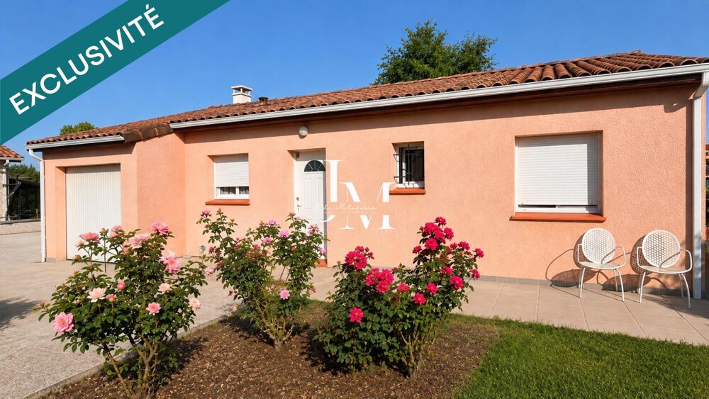 Maison T4 plain-pied avec jardin et garage