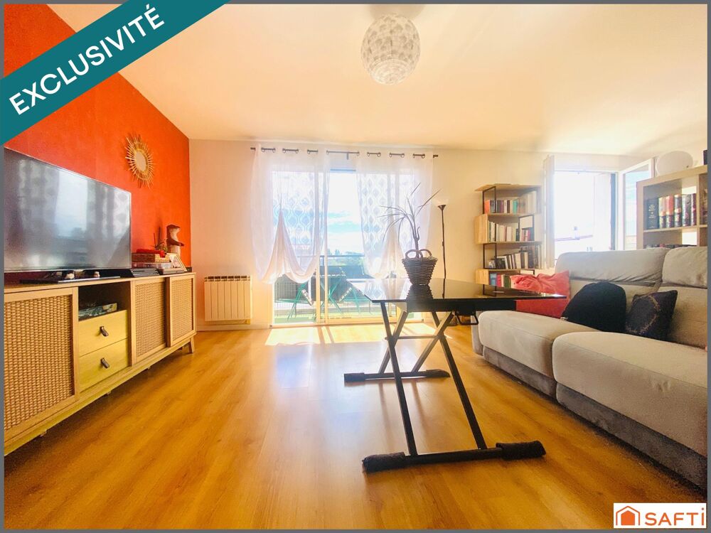 T3 / 65M2 / TRAVERSANT ET LUMINEUX / DERNIER ETAGE / BALCON / CAVE / 800m DU CENTRE DE MERIGNAC