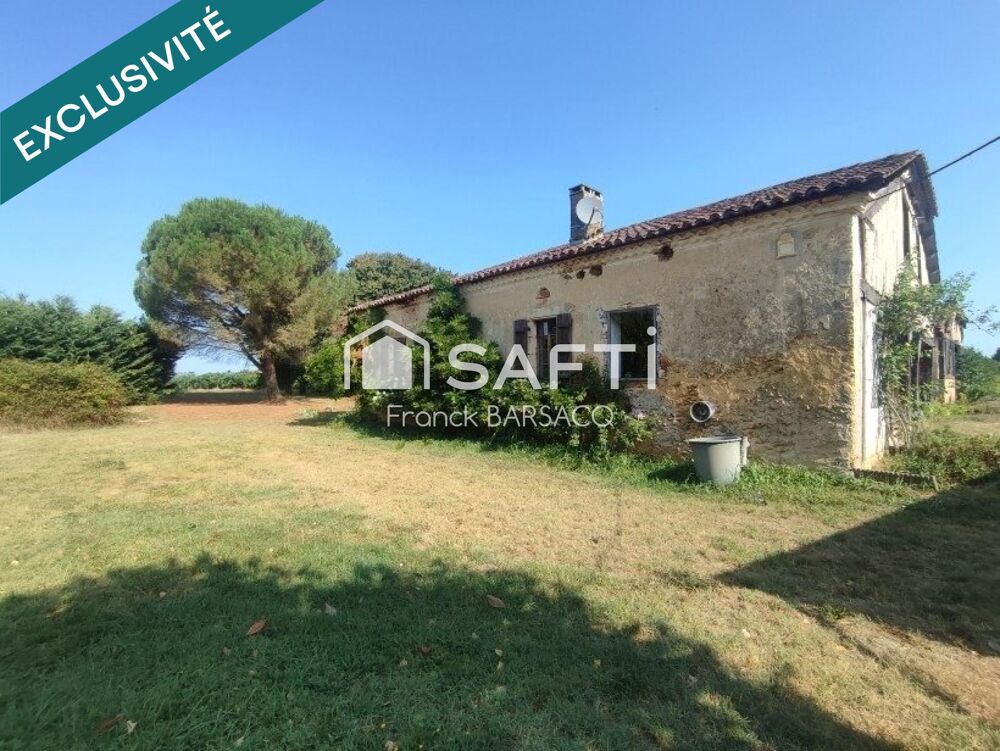 MAISON EN PIERRE A RENOVER AVEC JARIDN
