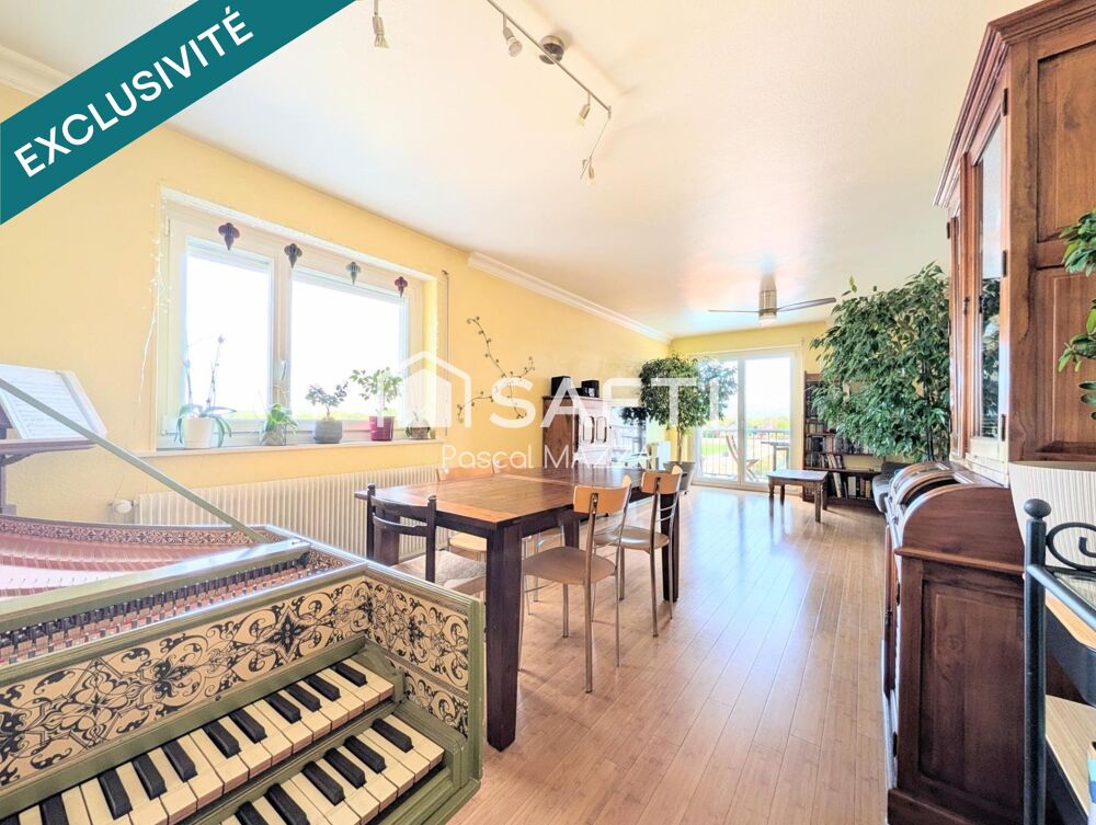 Vente Appartement lumineux 5p dernier étage avec ascenseur, 86m², 3 chambres, cave et garage Huningue