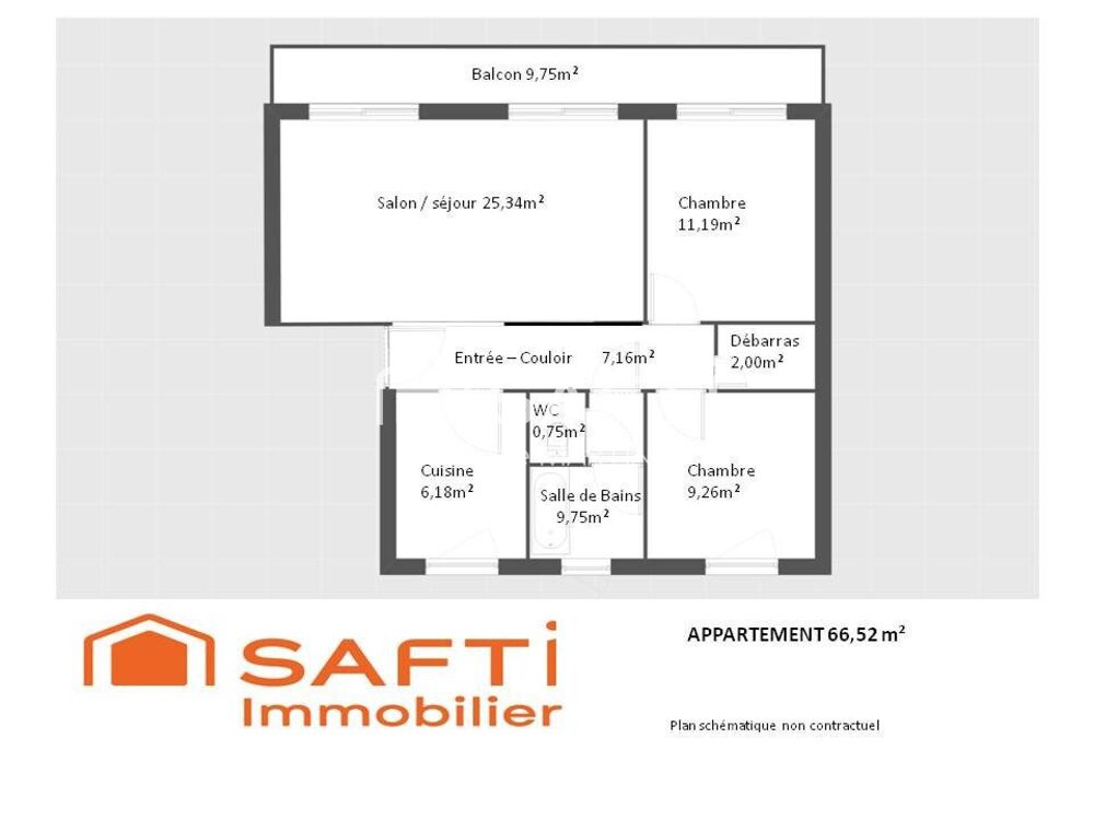 Vente Appartement Idéal Premier Achat - LE GUICHET – 66 m² – 2 chambres – 3? chambre possible – Balcon Sud – RER B 5 min à pied Orsay