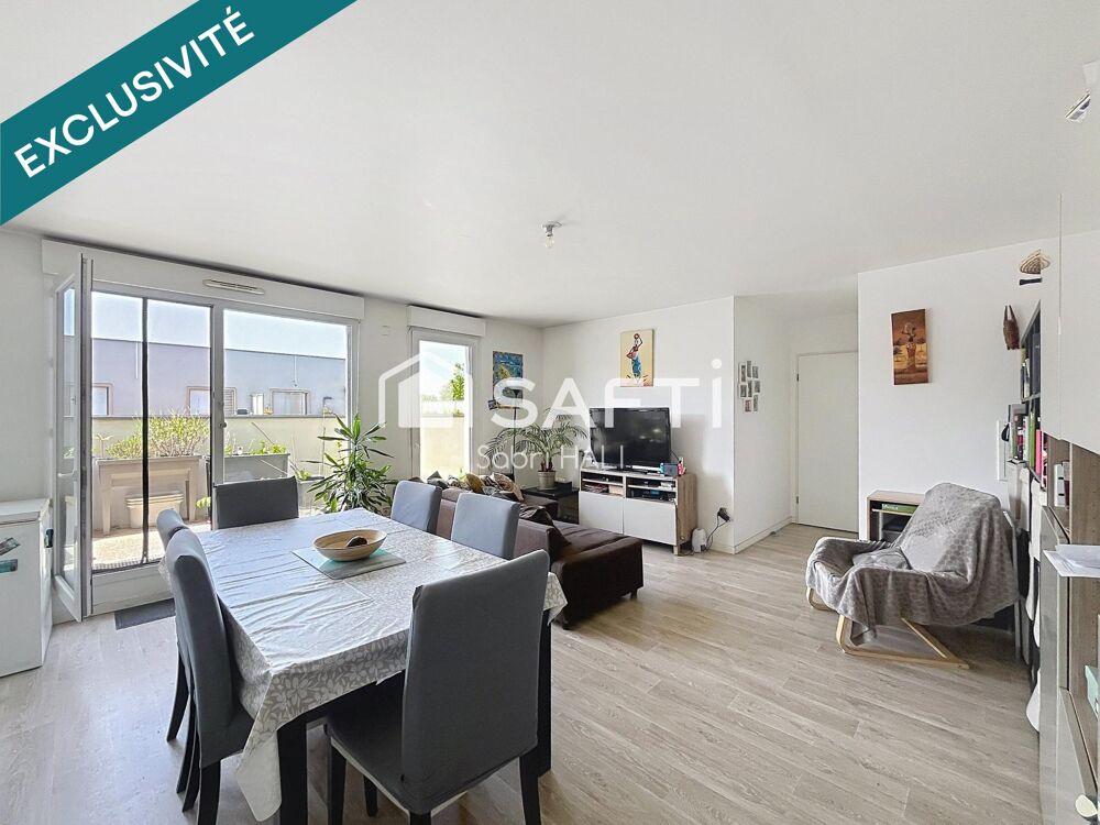Vente Appartement Appartement 4 pièces de 79 m² avec exceptionnelle terrasse de 54 m² – Dernier étage Nanterre