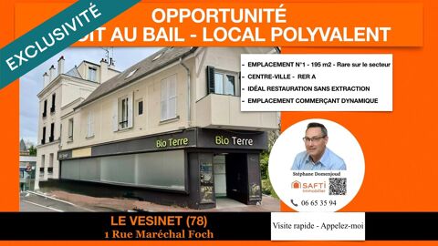 EMPLACEMENT PRIME – 195 M&sup2; + T2 – RER A 49000 78110 Le vesinet