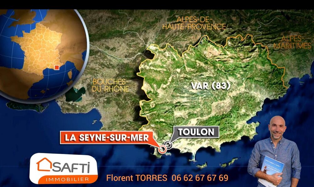 Vente Maison TAMARIS – Propriété confidentielle à proximité immédiate de la mer La seyne-sur-mer