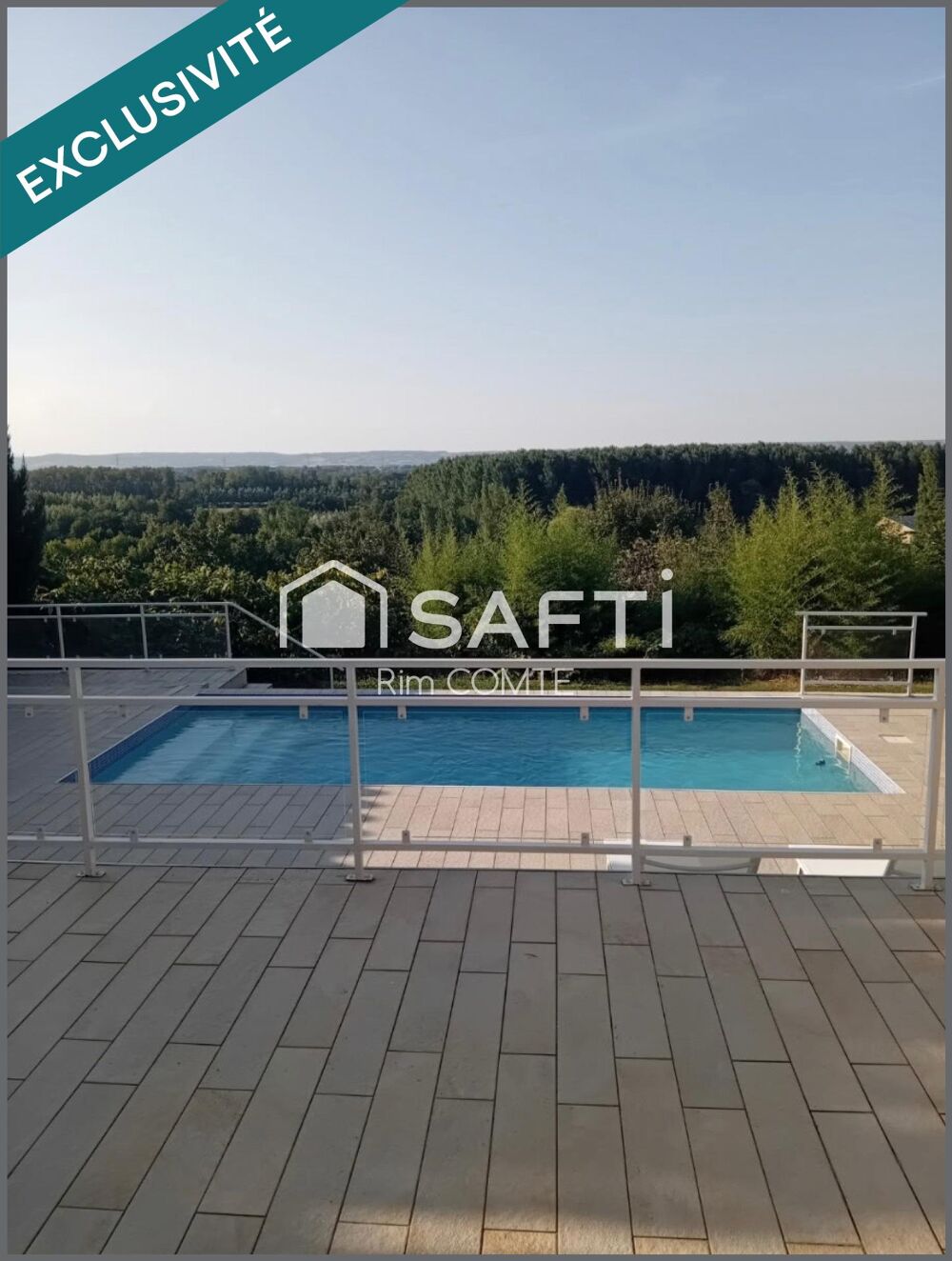 Maison contemporaine de plain-pied avec piscine  Environnement privilégié à Moras-en-Valloire (Drôme)!!