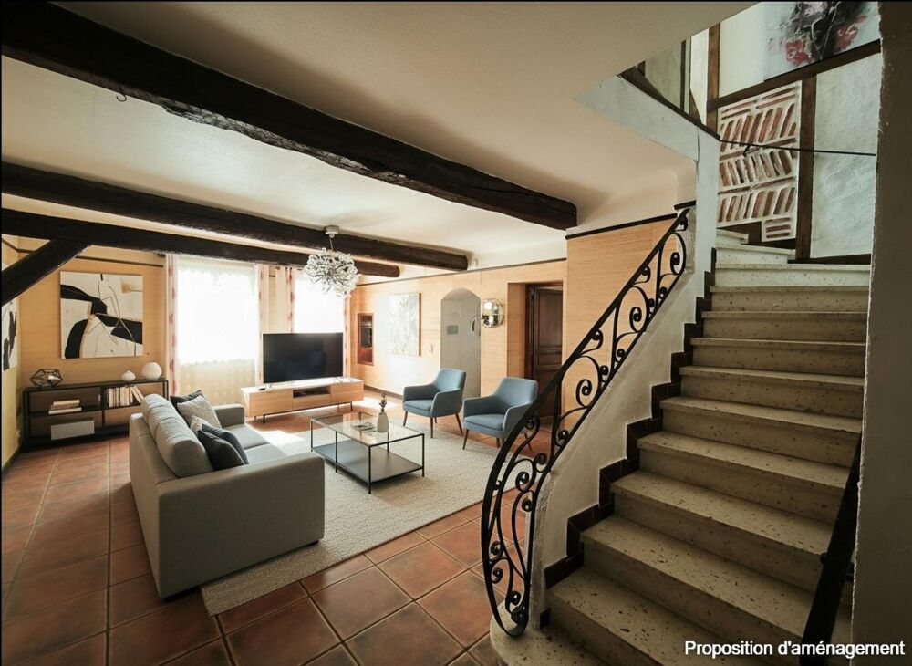 Maison d'habitation 3 faces, 4 chambres, garage, atelier, terrasses, magnifique vue