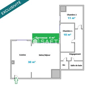  Appartement à vendre 3 pièces 62 m²
