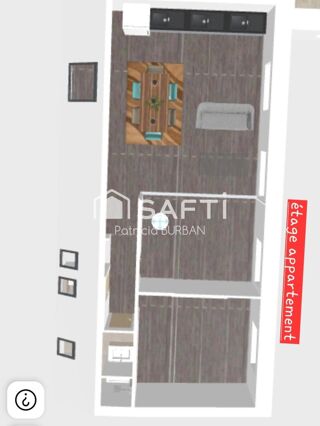  Appartement � vendre 3 pi�ces 59 m�