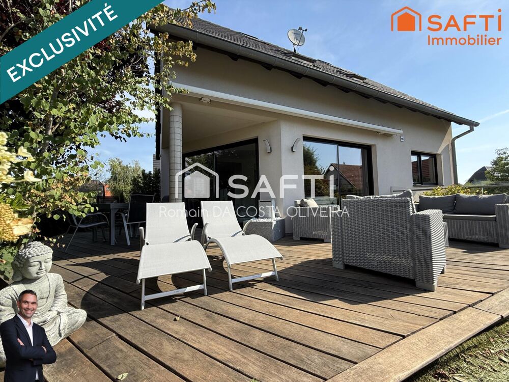 Vente Maison Superbe maison moderne disposant d'un jardin avec piscine hors-sol, d'un double garage et d'un appartement indépendant ! Hipsheim