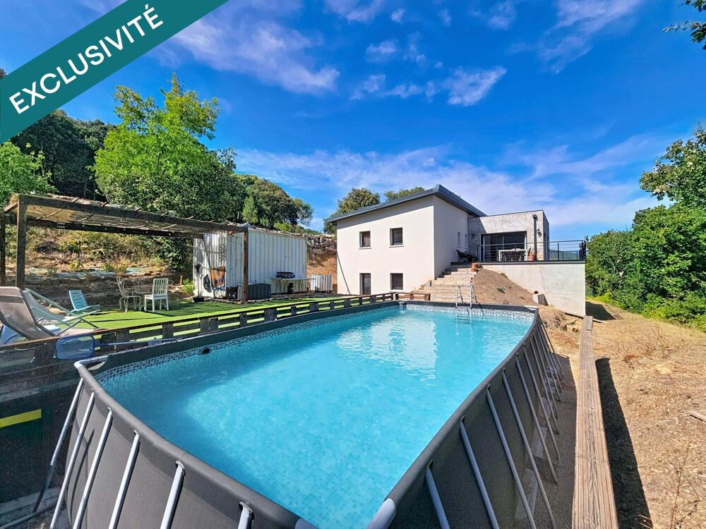 Vente Maison Une villa contemporaine de plain-pied offrant un cadre de vie absolument exceptionnel, avec vue dominante, calme total et aucun Le bousquet-d'orb