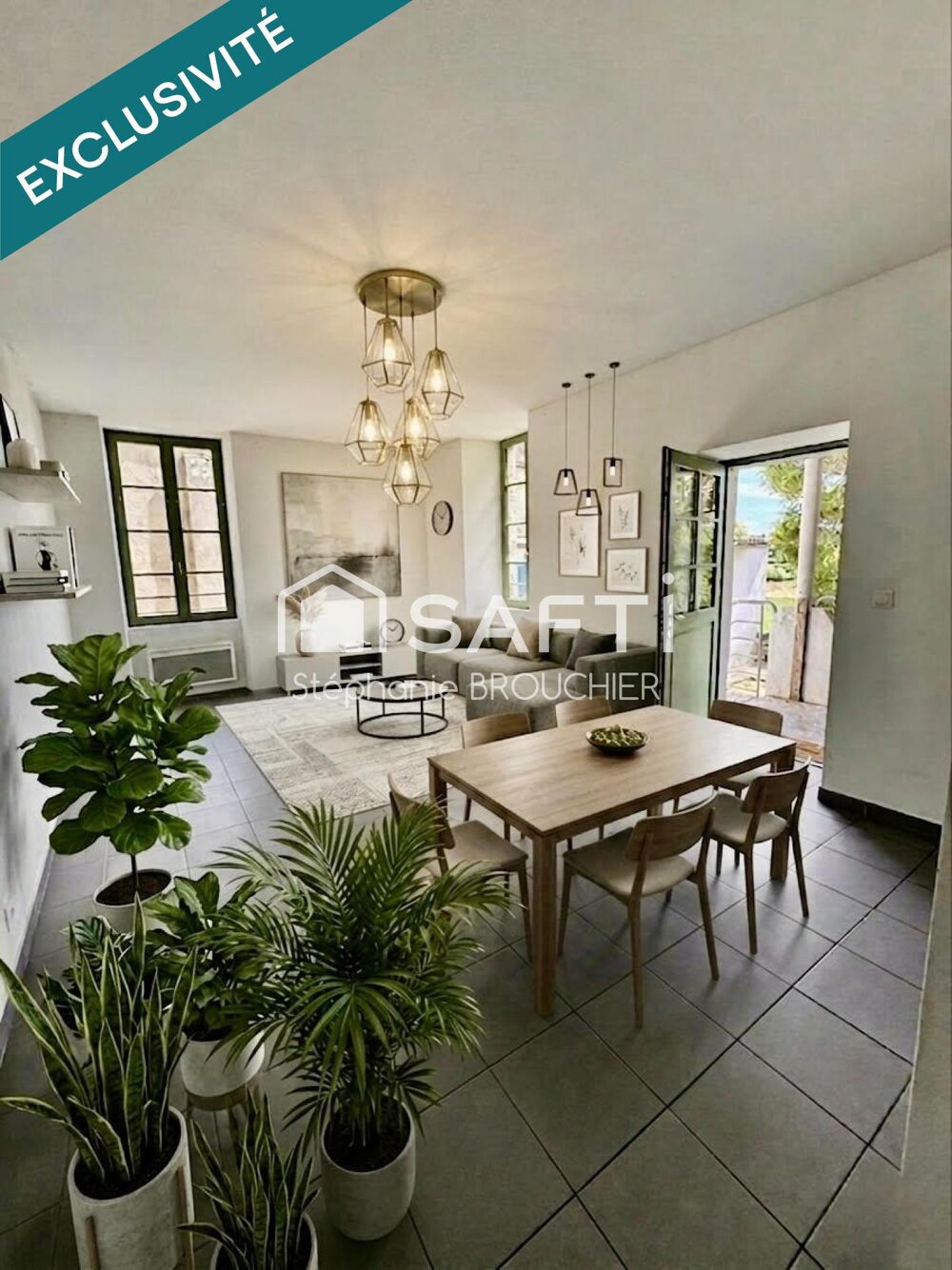 Vente Appartement Appartement avec cave terrasse cour et local commercial Ruoms