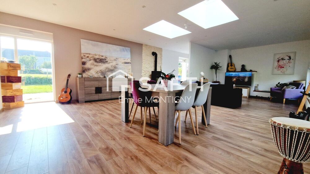 Vente Maison Propri�t� en pierre -Maison + appartement -233m2 - 4 � 7 chambres � 1 minute de Merville Franceville Plage Gonneville-en-auge