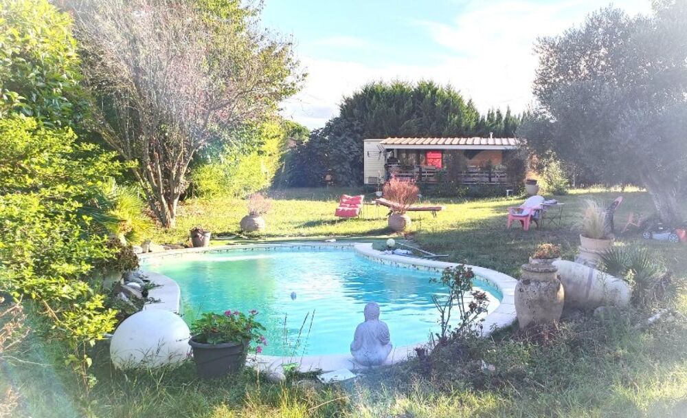Vente Terrain Terrain totalement plat de 1 499m² avec piscine et mobil home Saverdun