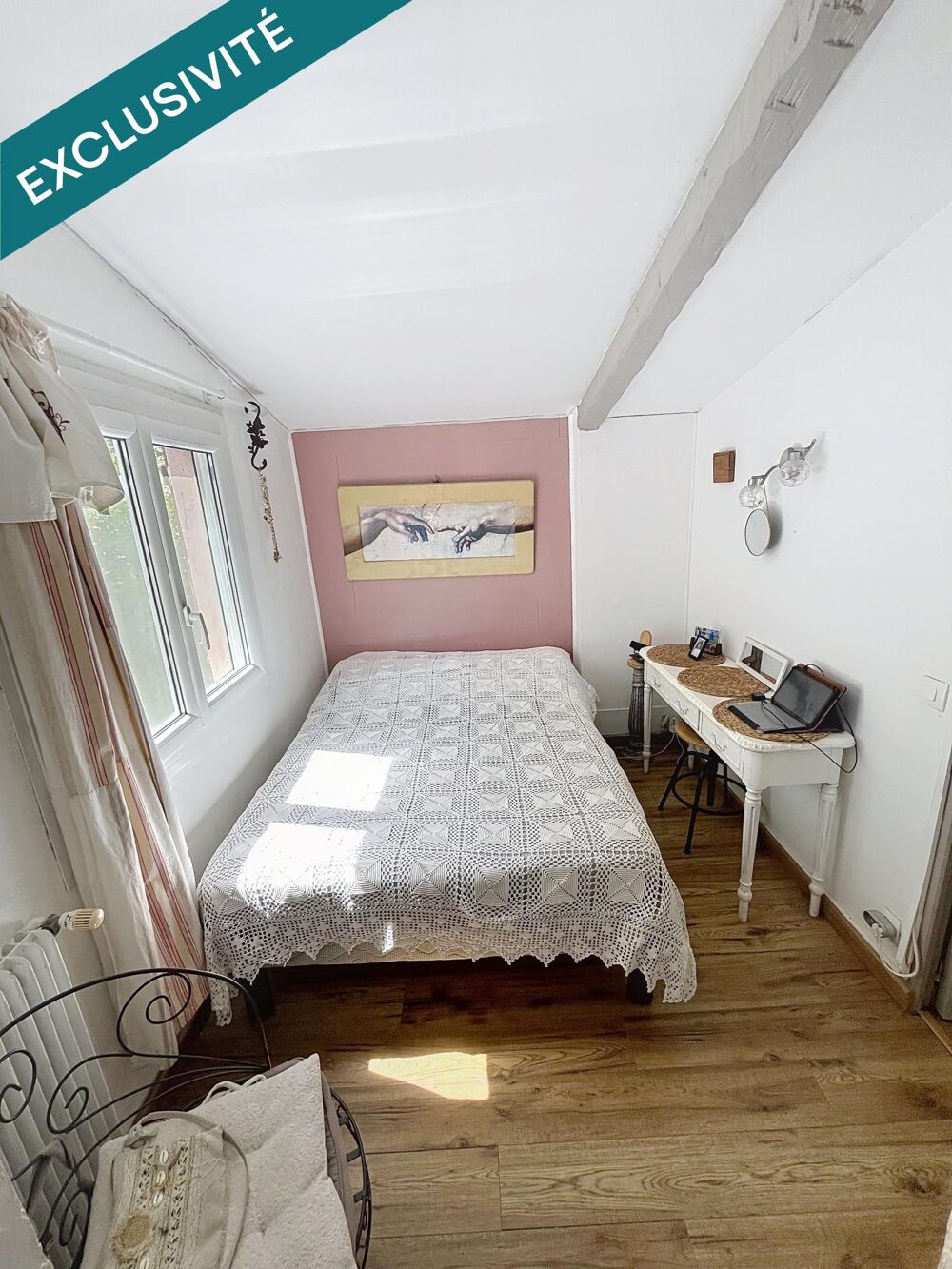 Maison, 52 m² + mezzanine, jardin clos, résidence avec Piscine et Tennis.