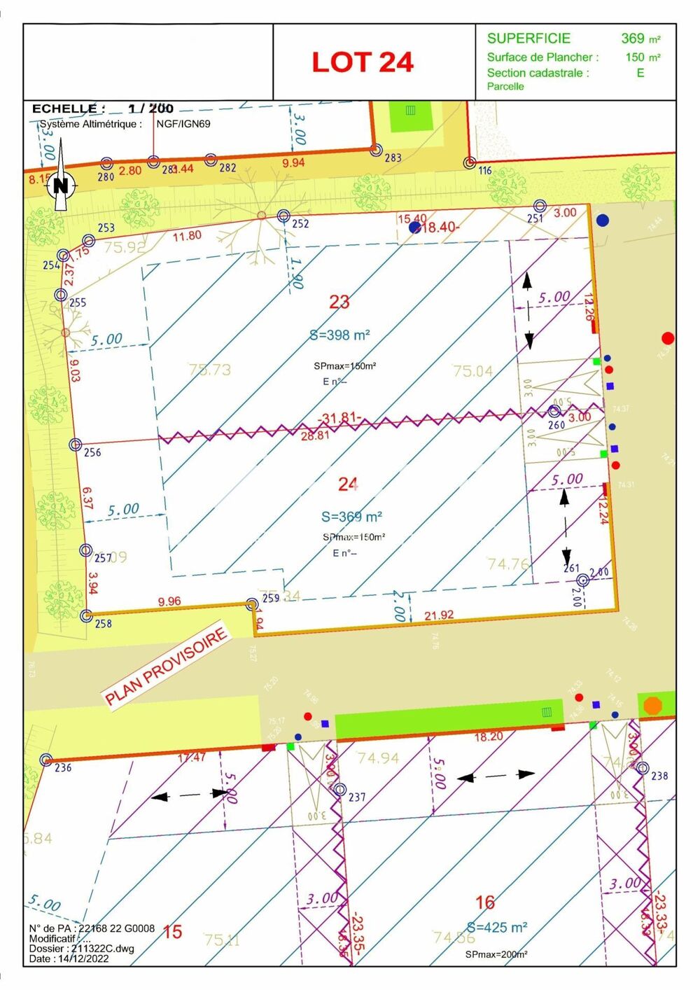 Vente Terrain Terrain viabilisé, Proche plage de Trestraou Perros-guirec