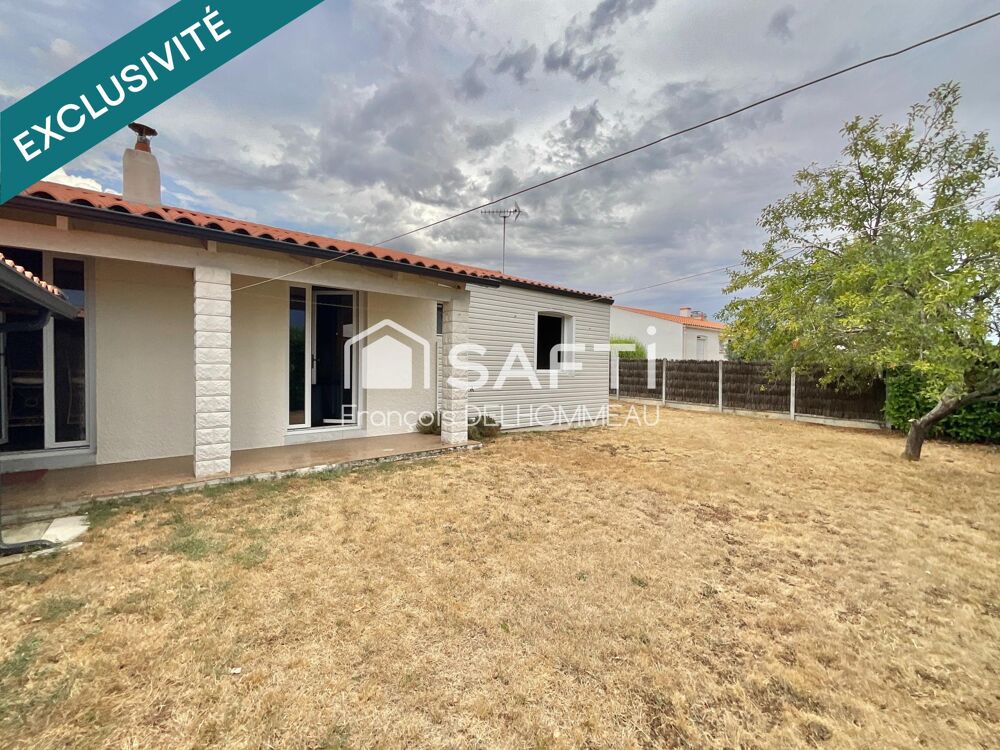 Maison de plain-pied 80m2, 3 chambres et garage