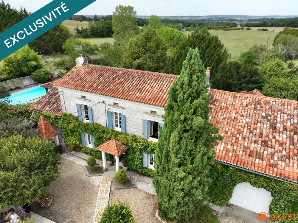 ENSEMBLE IMMOBILIER  207 M²  4 CHAMBRES  GRANGE 150 M²  DÉPENDANCE 200 M²  PISCINE  1,86 HECTARE - VERGER - PUITS