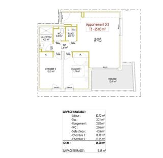 Vente Appartement ARGELÈS-SUR-MER – Vente en VEFA T3 AVEC TERRASSE Argeles-sur-mer