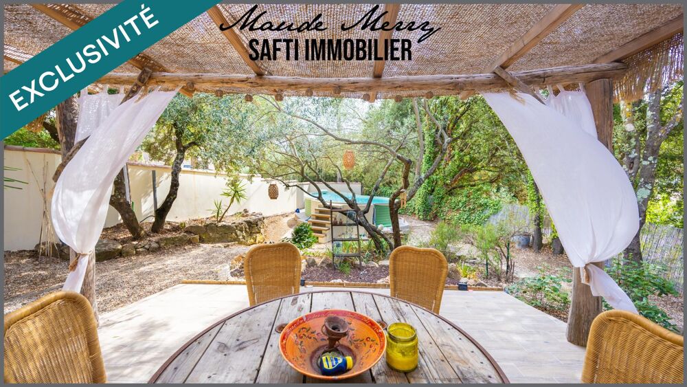 Vente Maison Villa plain-pied 125 m2 - superbe pièce de vie avec très grande baie à galandage - 4 chambres - très belle terrasse - piscine ho Sainte-anastasie-sur-issole