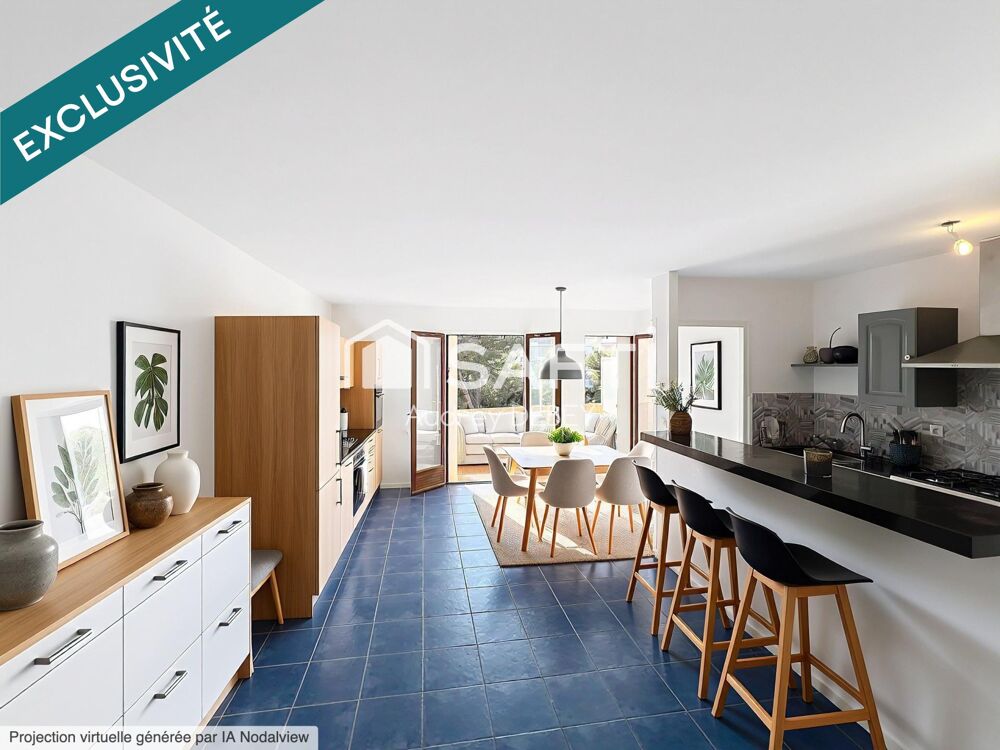 BANDOL  CHARMANT APPARTEMENT TRAVERSANT LUMINEUX AVEC VUE DÉGAGÉE  IDÉAL INVESTISSEMENT LOCATIF - VISITE VIRTUELLE 360° DISPON