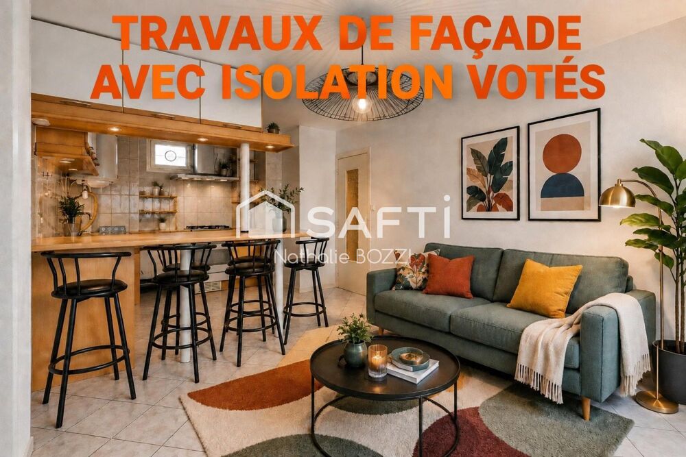 Vente Appartement T2 à Grenoble, ravalement avec isolation voté Grenoble