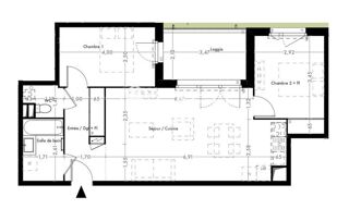  Appartement à vendre 3 pièces 61 m²