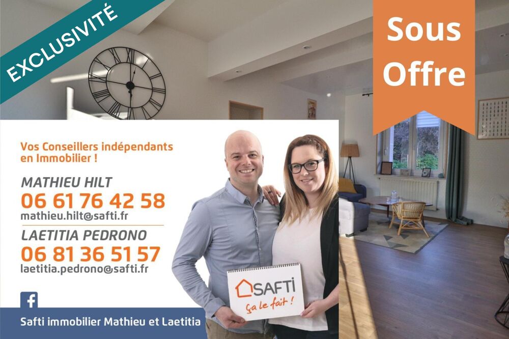 Vente Maison Maison de 107 m² avec jardin sans travaux Tucquegnieux