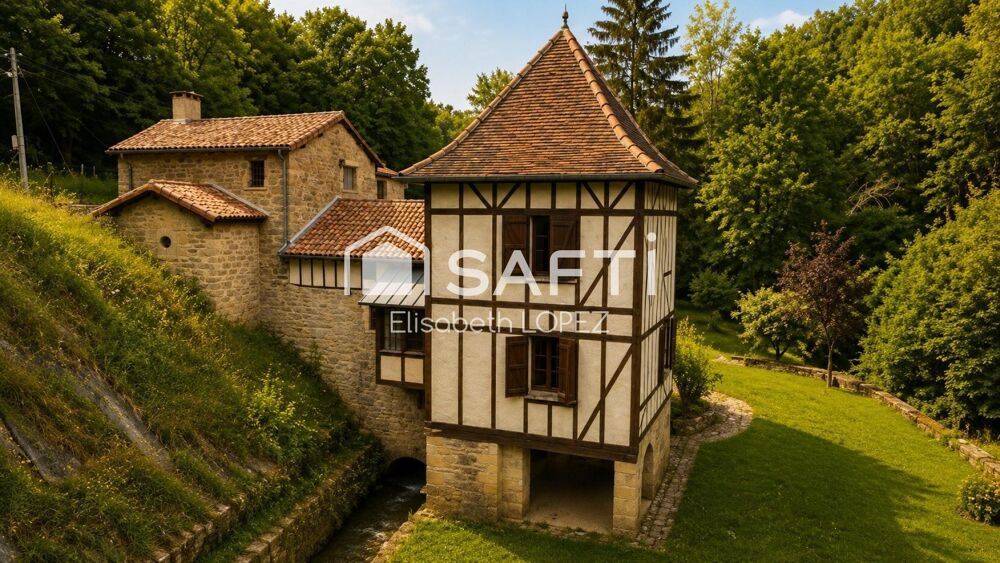 Caylus, Ancien Moulin du XVIII? siècle, un lieu de vie hors du temps