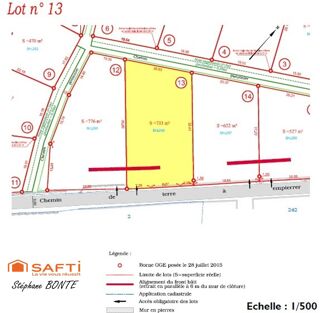  Terrain à vendre 733 m²