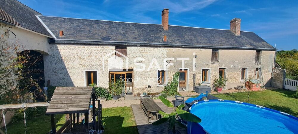 Authentique corps de ferme, 5 pièces avec dépendances, terrain de 3735 m²