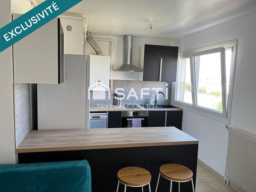Studio rénové, dernier étage, fort rendement locatif