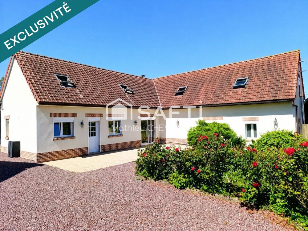 Vente Maison Maison 158m² de 2006, parcelle 2755m², hangar 100m² Hallencourt