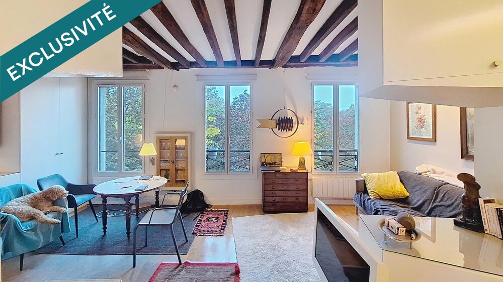Vente Appartement PARIS 19E – Appartement de 40,8 m² rénové par architecte – Vue sur les Buttes-Chaumont Paris 19
