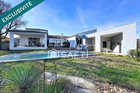   Villa contemporaine de plain-pied � 165 m� � Impasse � Piscine sans vis-�-vis Maison - 5 pi�ce(s) - 165 m�