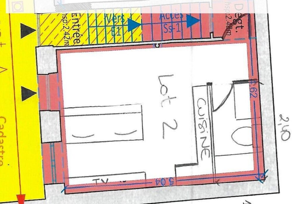 Vente Appartement Studio atypique, cave voûtée privative, forte renta Pantin