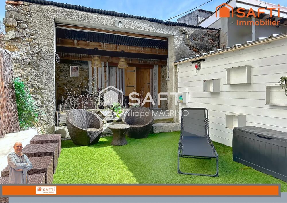 Maison en pierre rénovée 110 m²  3 chambres  Suite parentale  Terrasse  Parking