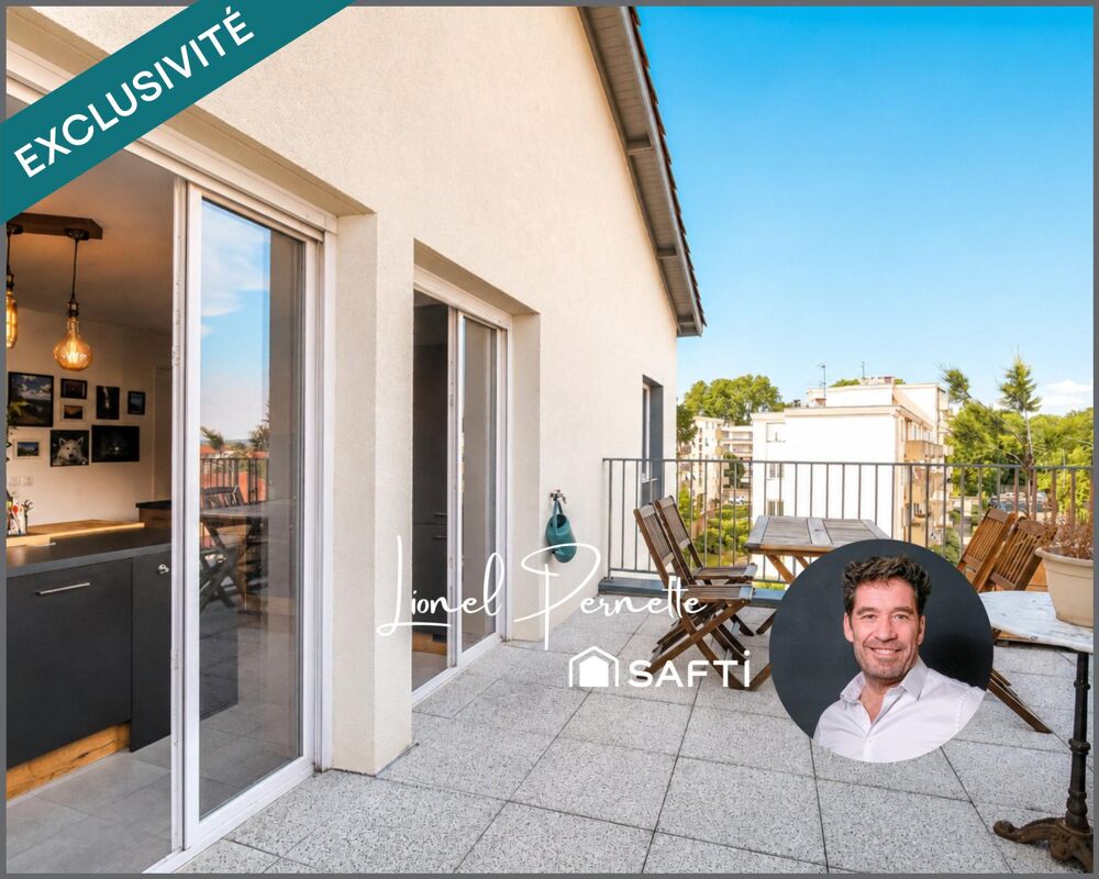 Vaulx VILLAGE  T3 dernier étage, terrasse 20m²