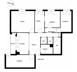  Appartement à vendre 5 pièces 90 m²